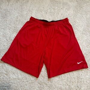 Nike Men’s Red Athletic Training Shorts